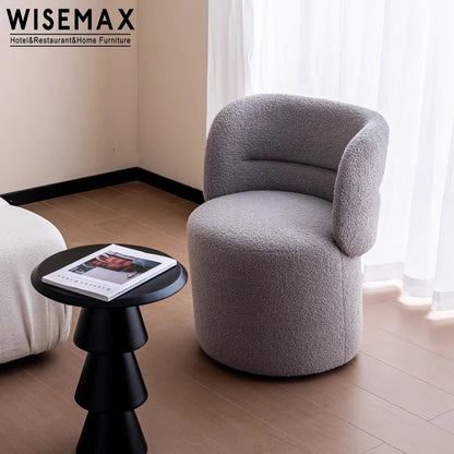 Wooden frame casual coffee chair elegant designer single waiting lounge sofa home living room