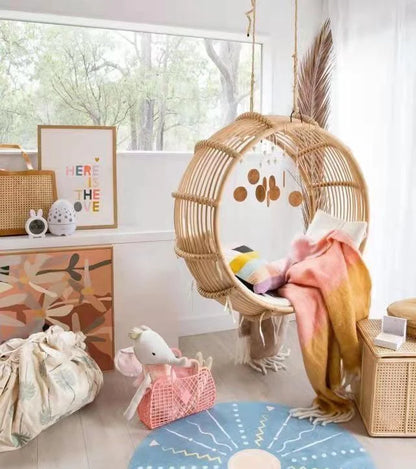 Interior and exterior swings for household balcony hammock outdoor imitation rattan chair round cradle chair hanging chair