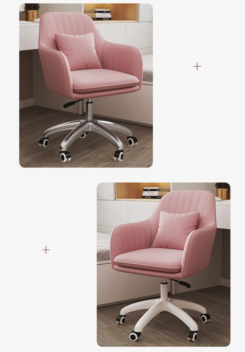 Lift Swivel Office Chairs Bedroom Home Armrest Backrest Leisure Computer Chair Student Dormitory Comfortable Learning Desk Chair