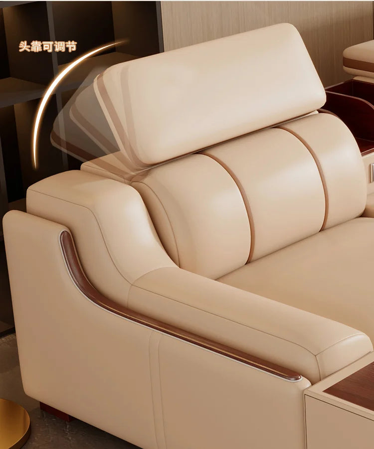 Leather Design Sofa Storage High Quality Comfortable Romantic Leisure Sofa Corner Leisure Multifunctional Sillon Cama Furniture