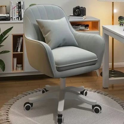 Modern Velvet Swivel Office Chair with Adjustable Height and Ergonomic Design Elegant Velvet Office Chair with Swivel Base