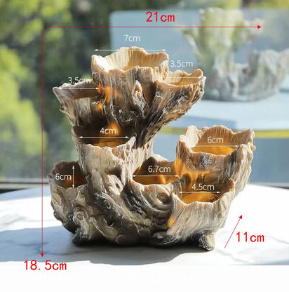 American Broken Root Shape Succulent Resin Flower Pot Outdoor Balcony Furnishing Crafts Garden Villa Vase Ornaments Decoration