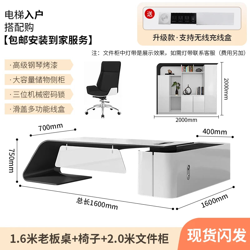 Adjustable Gaming Office Desk Organizers Storage Multifunctional Office Desk Lshaped Folding Escrivaninha Commercial Furniture