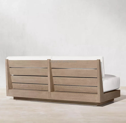 Minimalism Outdoor Garden Sofa Set Popular and Luxury Teak Patio Furniture