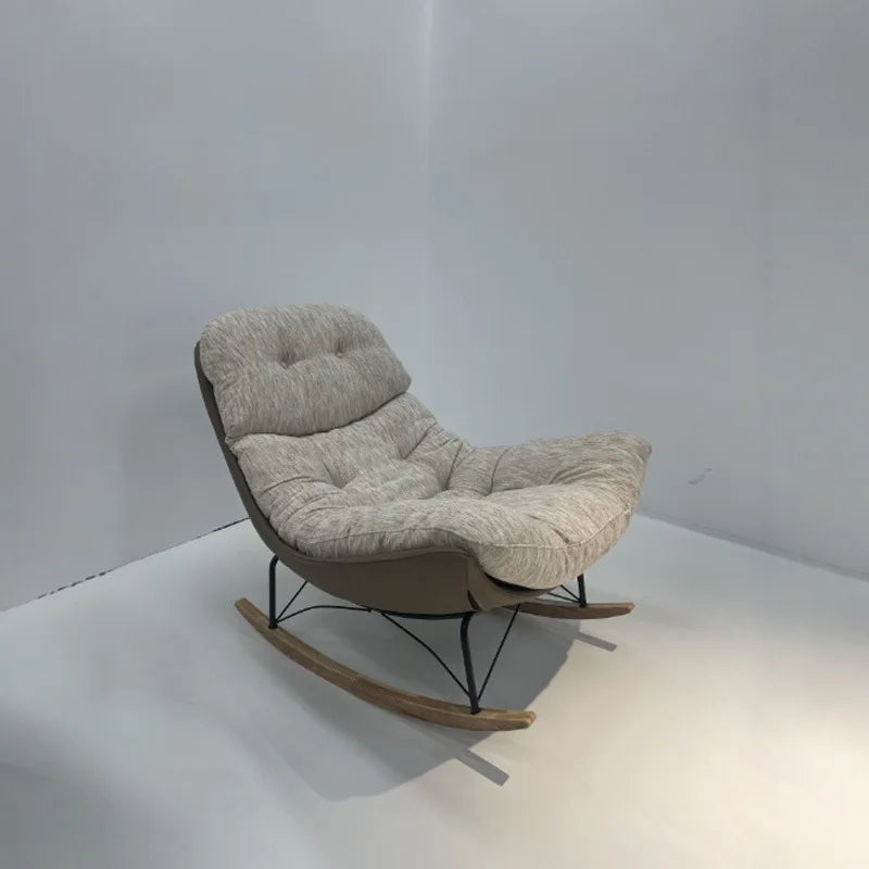 Premium light luxury lazy rocking chair sedentary without collapsing living room single sofa chair