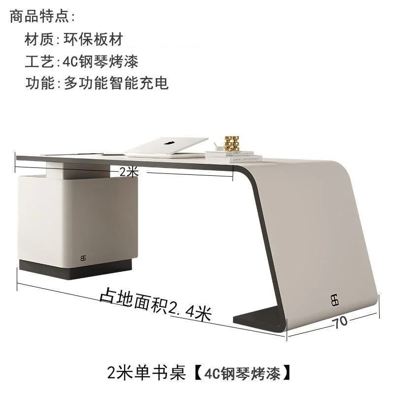 Table Bureau Blanc Mesas Gaming Tables Rotating Bookcase Office Furniture Offices Wood Desk Organizer Laptop Stand Room Desks