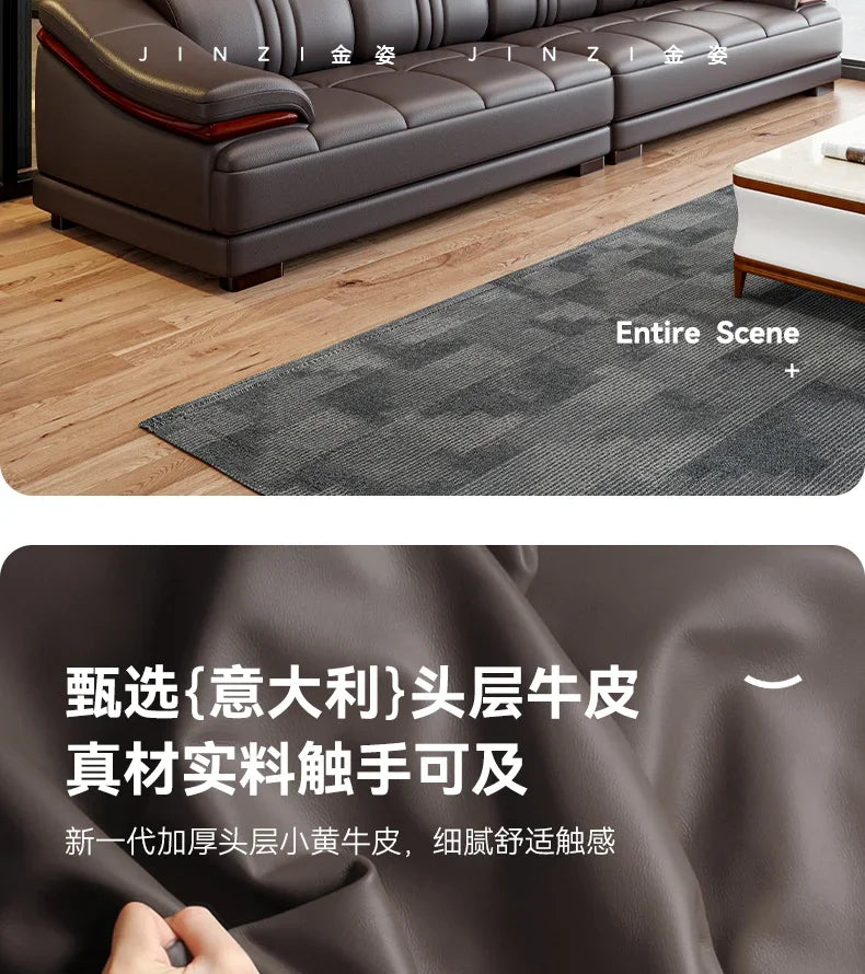 Floor Designer Living Room Sofas Couch Leather Nordic Minimalist Sofas Relaxing Room Decor Sillon Cama Lounge Suite Furniture