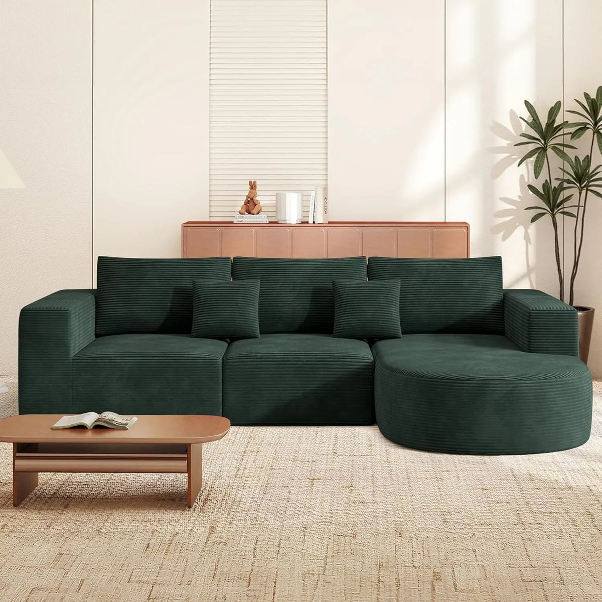 Modular Sectional Sofa L-Shape Deep Seat Comfy Living Room Bedroom No Assembly 1PCS,Customized