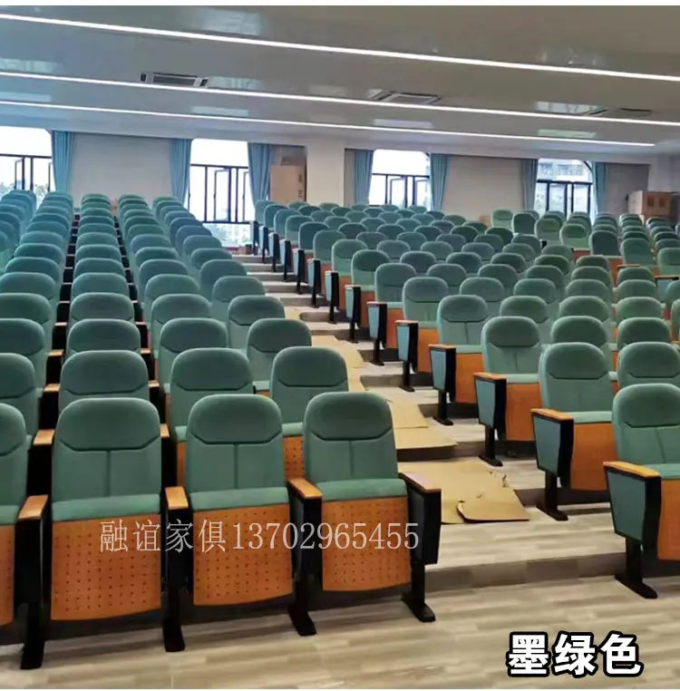 HT meeting room with row chairs Cinema School ladder classroom Aluminum alloy academic lecture hall seat