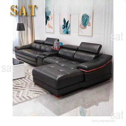 -High Quality Multi-functional Leather Sofa Modern Living Room Couch Sofa Set Furniture