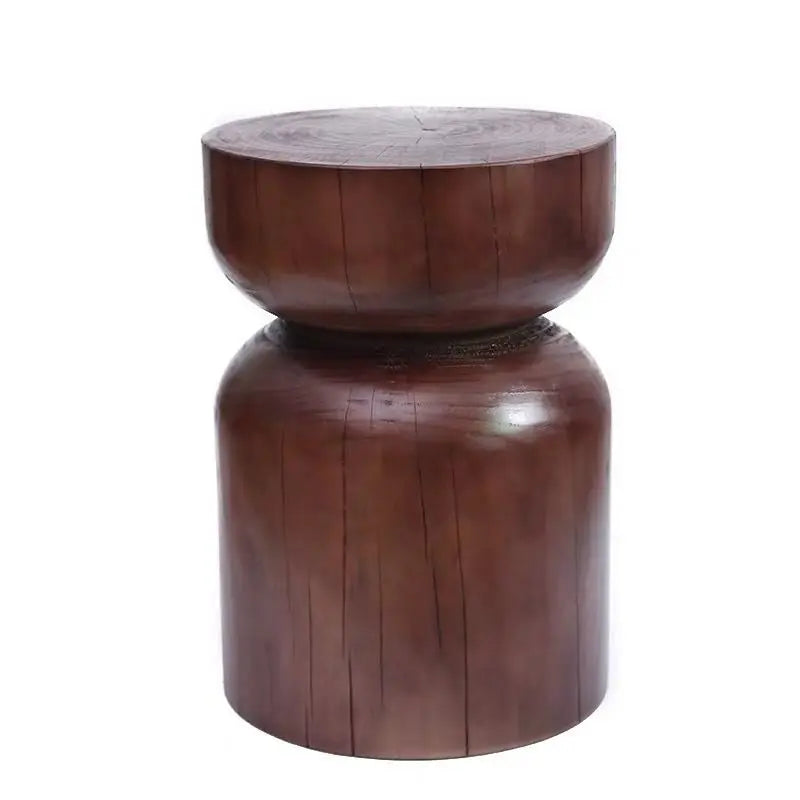 Scandinavian Solid Wood Coffee Tables Zen Balcony Tea Table Rustic Flower Stand Corner Stool Natural Wooden Living Room Seats