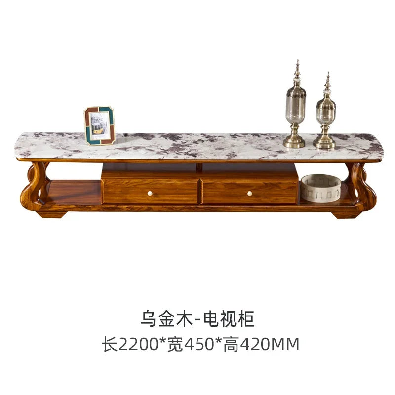 A38 Leather Sofa Luxury Villa Living Room New Chinese Style First Layer Cowhide European Solid Wood Home