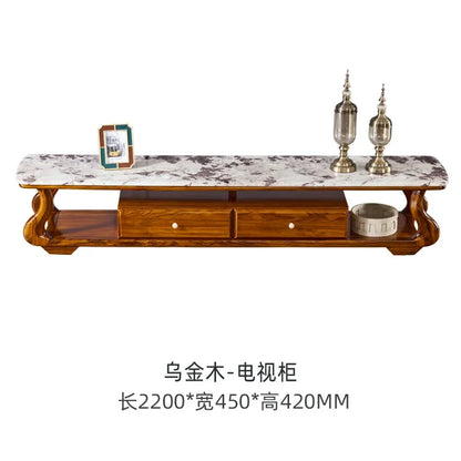 A38 Leather Sofa Luxury Villa Living Room New Chinese Style First Layer Cowhide European Solid Wood Home