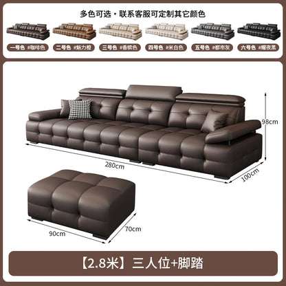 Modern Leather Living Room Sofas Couch Lazy Nordic Luxury Minimalist Living Room Sofas Lounge Designer Muebles Home Furniture