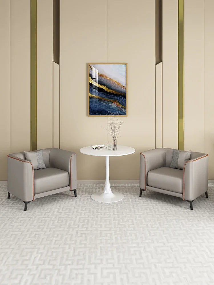 Simple and modern single person sofa sales office negotiation sofa chair hotel beauty
