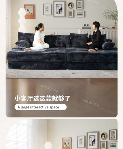 Bed Luxury European Sofa Armrest Adults Villa Floor Vacuum Compressed Couch Living Room Recliner Divano Sottovuoto Furniture