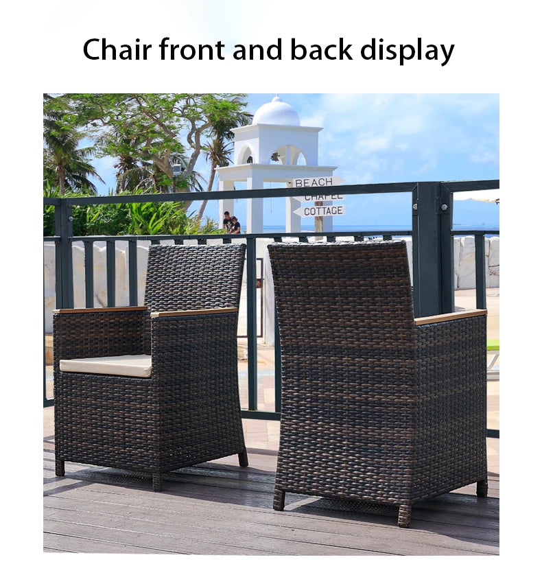 Custom Design Pastoral Garden Set Pastoral Garden Set Plastic Rattan Patio Furniture Set