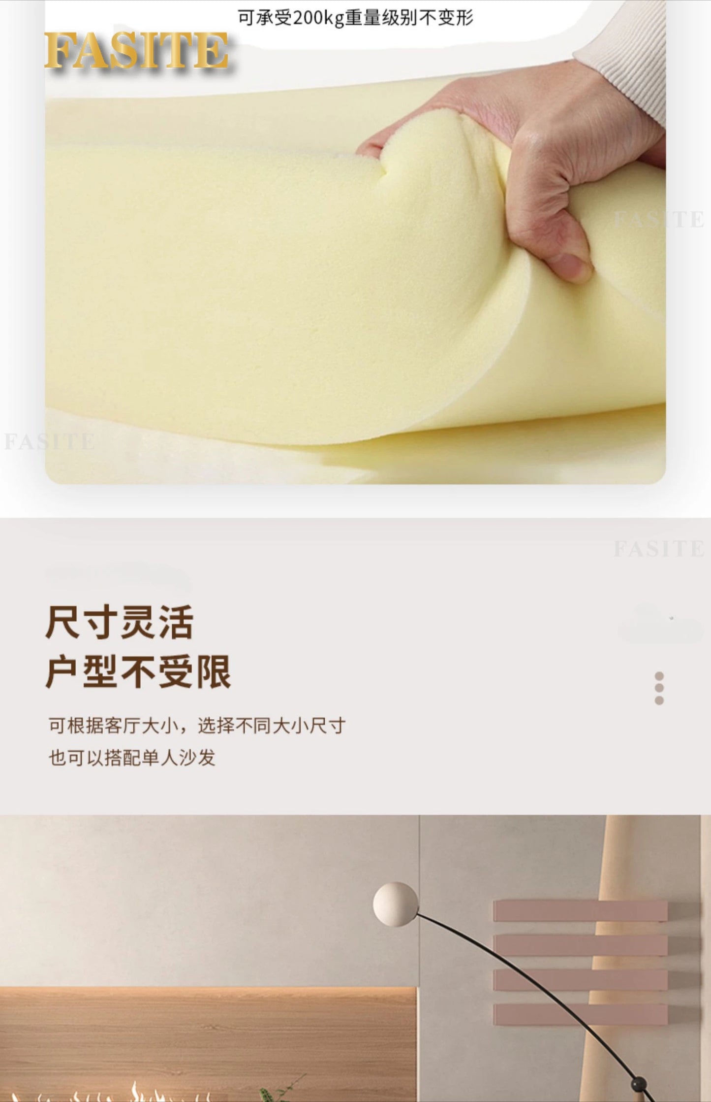 Premium Italian Banana Sofa Minimalist Shaped Sofa Living Room Simple Modern Arc Cashew Sofa