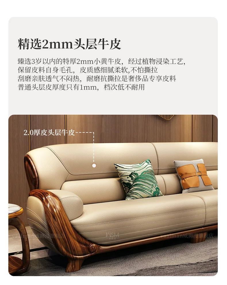 Genuine Leather Luxury Sofa Fancy Living Room Designer Sectional Sofa Lounge Modern Juego De Sofas Modernos Para Sala Furniture