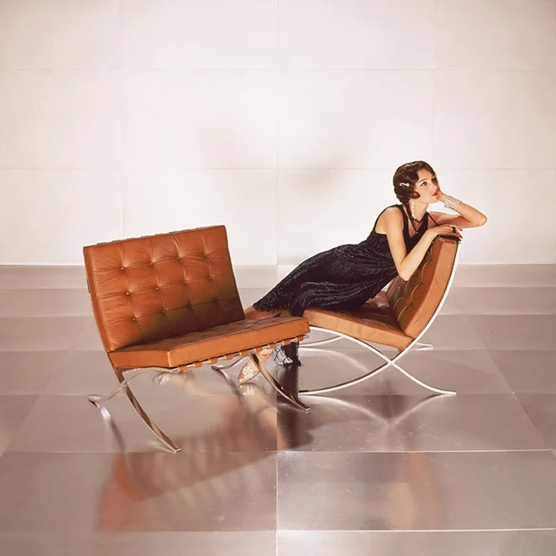 Single Sofa Chair Designer Star Same Leisure Simple High-end Luxury Leisure Chair Nordic Single Barcelona Modern Recliner Chair
