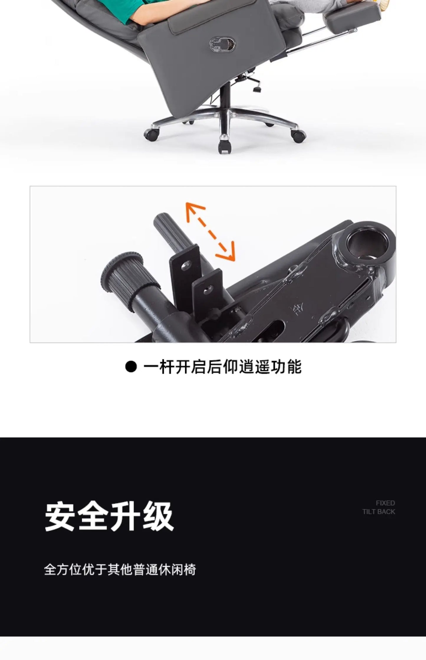 Armchair Ergonomic Office Chairs Meeting Boss Modern Recliner Office Chair Swivel Adjustable Office Furniture Silla Oficina LLOC