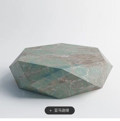 Living room creative water chestnut rock slab coffee table luxury tea table Nordic modern simple diamond rock slab coffee table