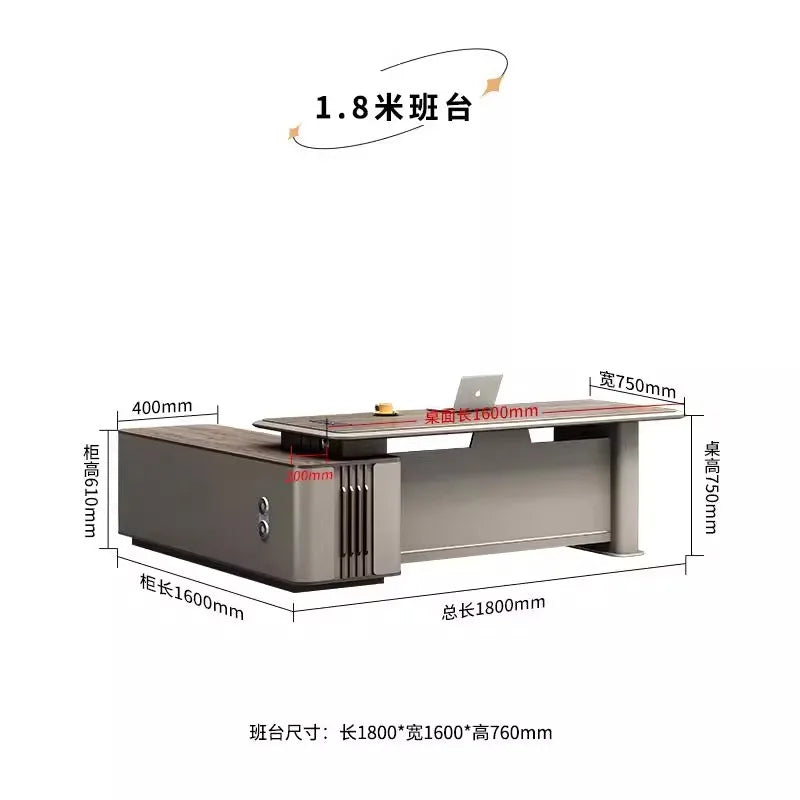 Boss table, desk, simple modern class desk, office table and chair combination