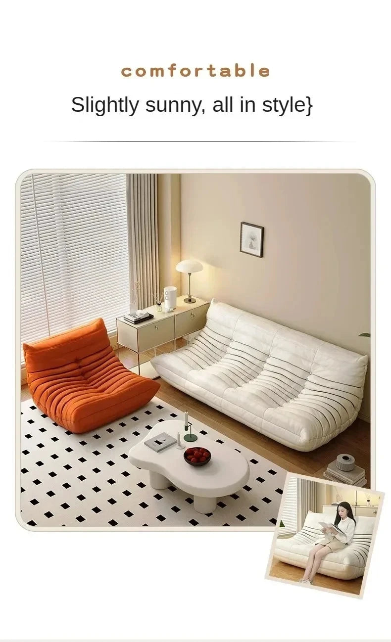 Caterpillar Sofa Designer, Two Person Lazy Leisure Chair, Three Person Small-sized Sofa