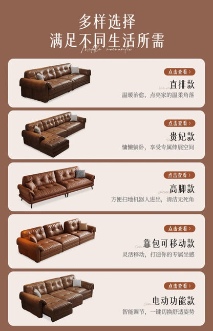 French leather Sofas Living Room family nordic minimalist Sofas luxury europe salas y sofas muebles economicos home Furniture
