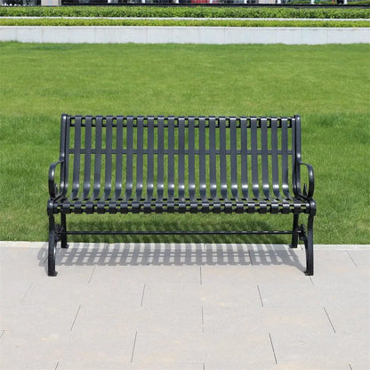 Luxury Park Metal Benches Seat Outdoor Garden Patio Cast Iron Benches