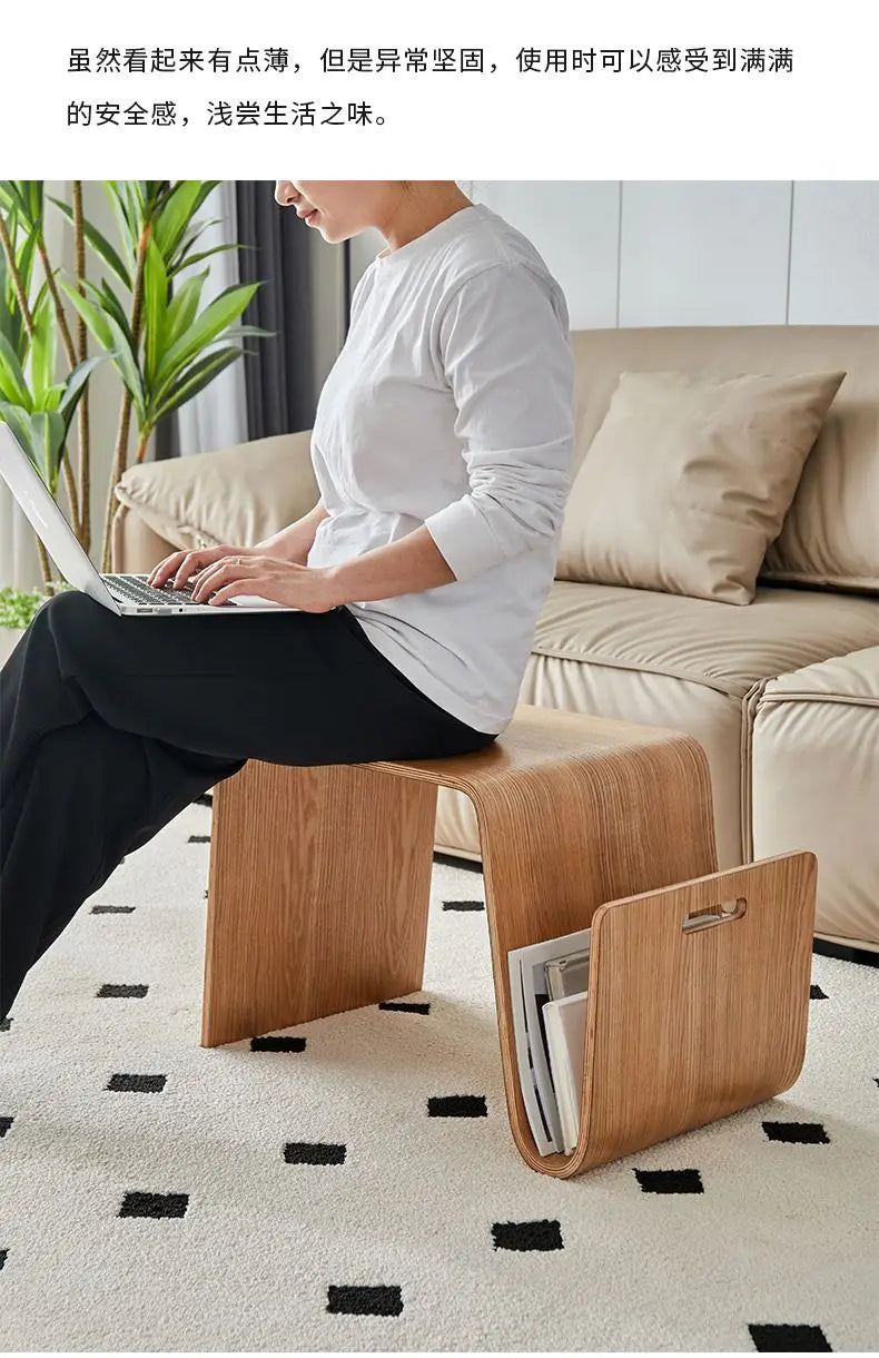 New N-Shaped Coffee Table: Nordic Creative Solid Wood Living Room Sofa Side Table, Bedroom Corner Table & Balcony Coffee Table