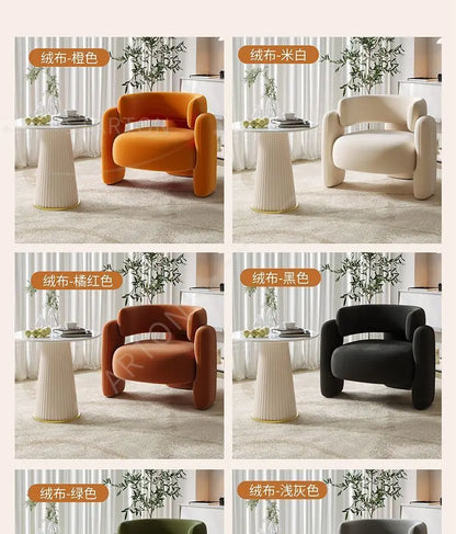 Negotiation Sofa Chair Living Room Furniture Sofas Cream Wind Balcony Single Sofa Nail Salon Beauty Salon Reception Lounge Area