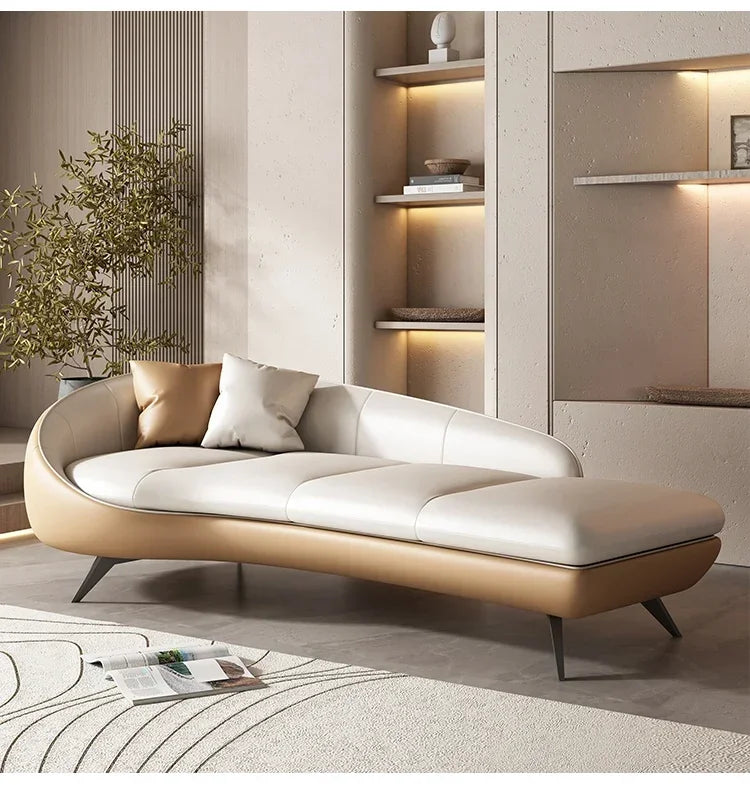 xxzModern curved sofa living room deck chair hotel homestay leisure beauty couch