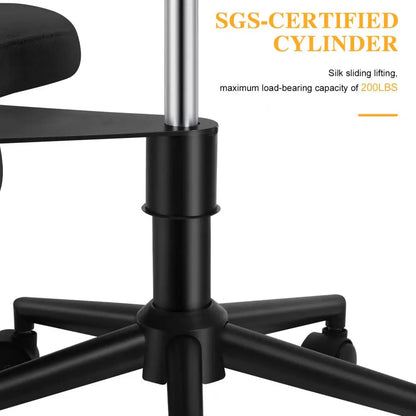 Cross Leg Chair - Meditation Chair with Wheels, ADHD Chair, Height Adjustable Seat, Adjustable Footstool