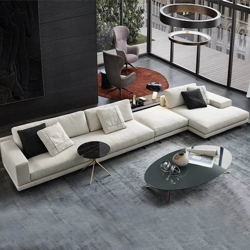 Nordic living room fabric sofa complete combination modern simple home disposable sofa