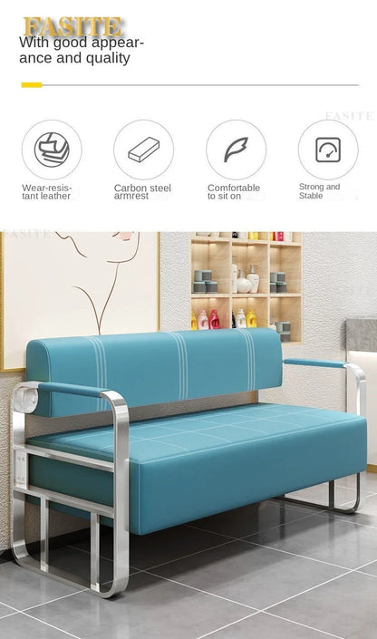 Office reception small apartment sofa barber shop waiting chair rental house clothing beauty salon lounge