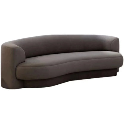 Fabric Living Room Sofas European Beige Italian Curved Luxury Couch Double Modern Designer Divano Soggiorno Home Furniture