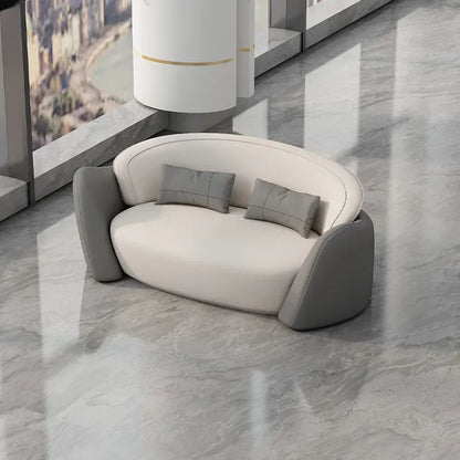 lLight luxury business negotiation sofa table and chair combination hotel lobby reception leather sofa