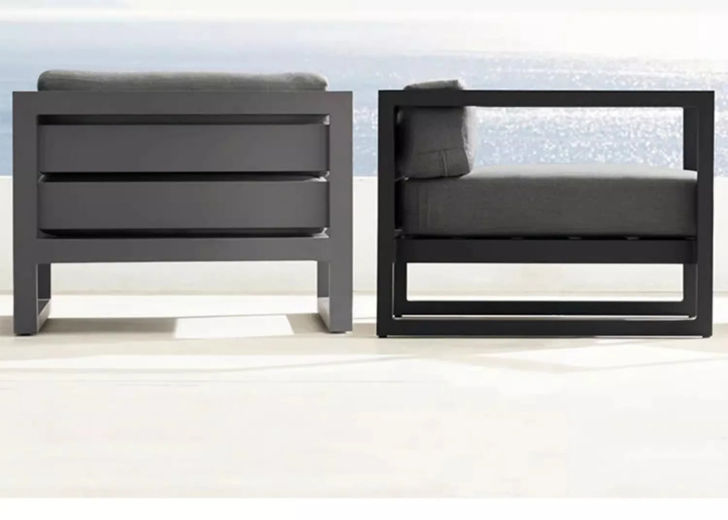 Outdoor Rattan Sofa Set Courtyard Garden Outdoor Leisure Rattan Chair Designer Model Home Outdoor Furniture