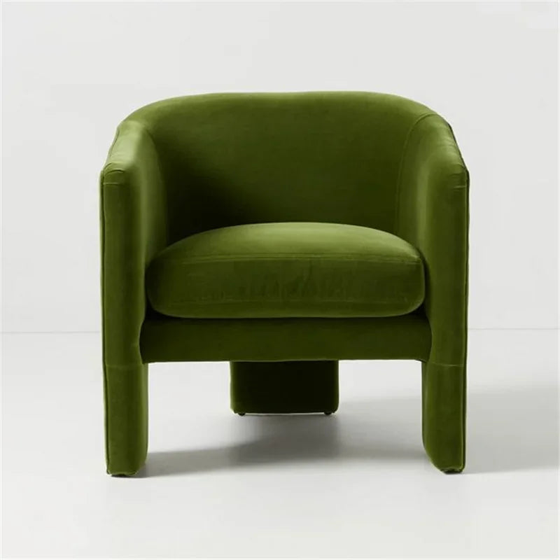 Leisure Fabric Living Room Chairs Designer Lazy Recliner French Living Room Furniture Home Balcony Coffee Shop Backrest Armchair