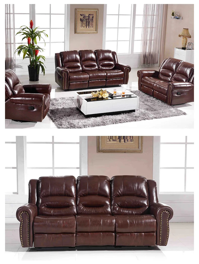 Living room furniture combination first-class electric cabin multifunctional rivet sofa chair