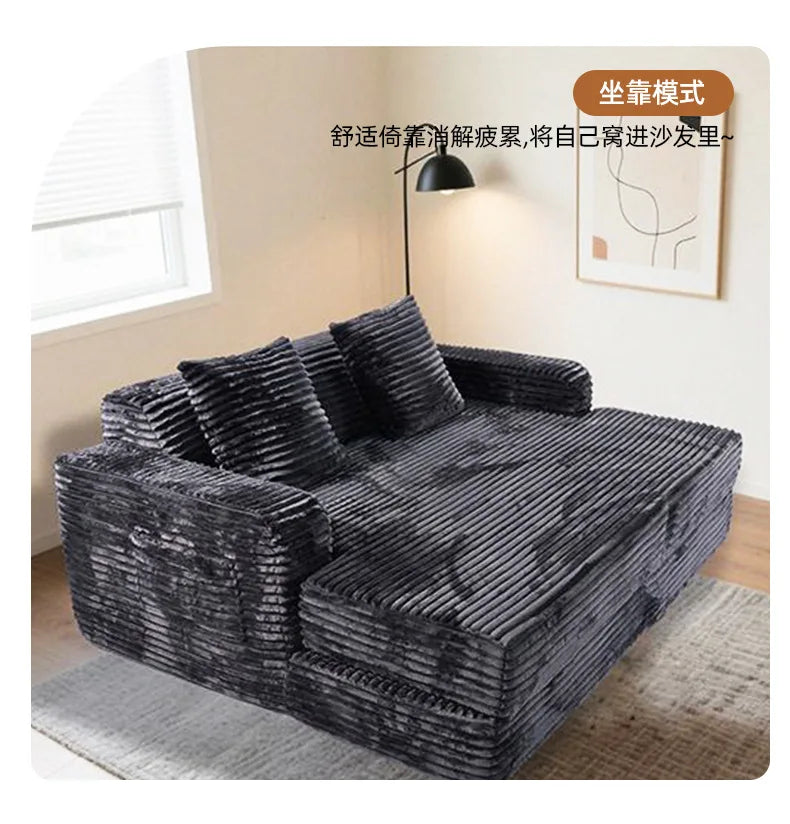 Compression Integrated Sofa Full Sponge Vacuum Roll Pack Large Folding Two-in-One Compression Sofa
