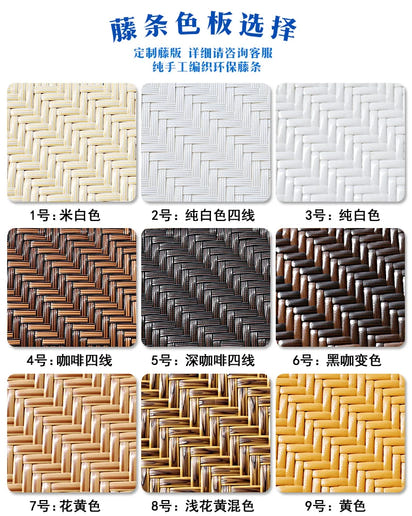 Terrace Modern Garden Sofas Outdoor Combination Courtyard Nordic Garden Sofas Waterproof Pe Rattan Furniture Sofá Jardín MHHYSF