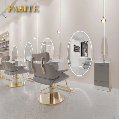 Beauty Barber Shop Mirror Frameless Barber Shop Internet celebrity hair salon