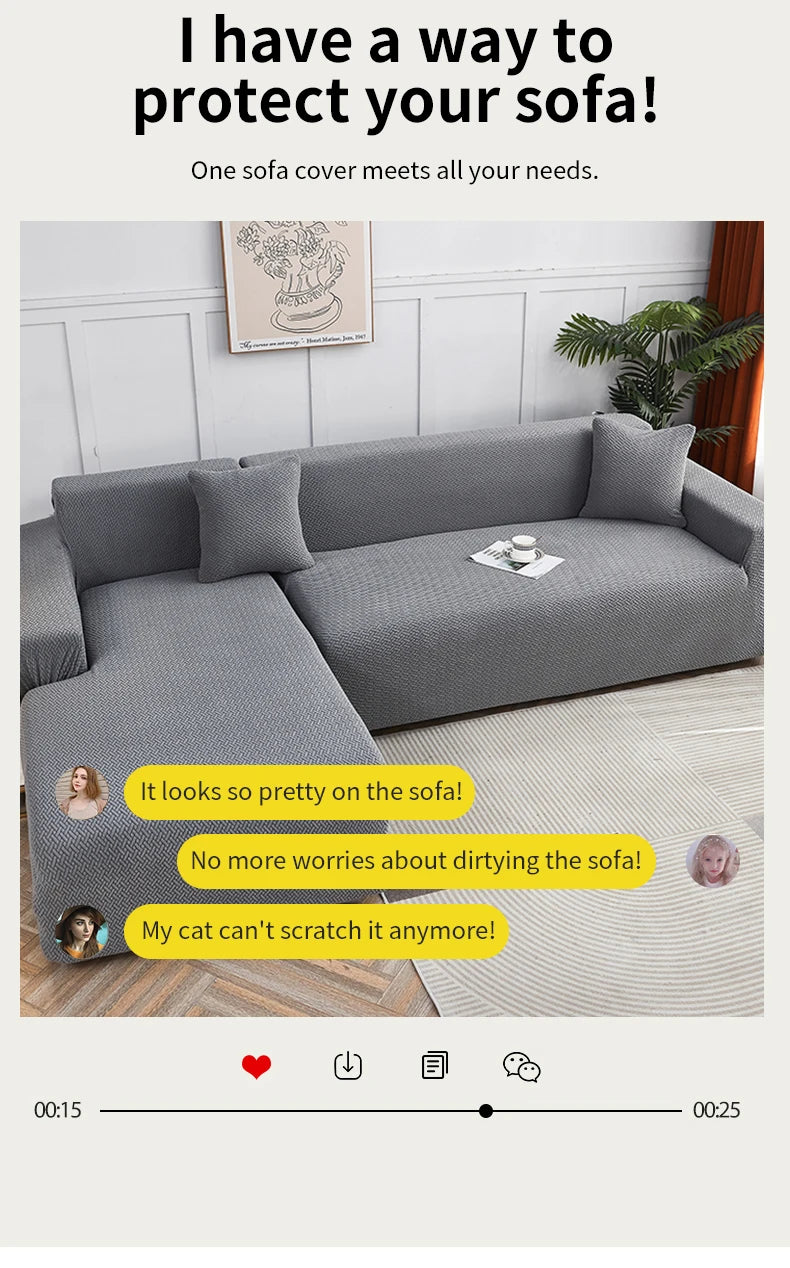 1 PC Jacquard Sofa Cover dustproof Sofa Cover For Living Room Protector Removable Washable Slipcover