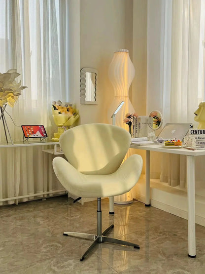 Wrap Swan Chair Leisure Chair Small Sofa Home Furniture Comfortable Living Room Chair Minimalist Lifting Office Chair Makeup Sto