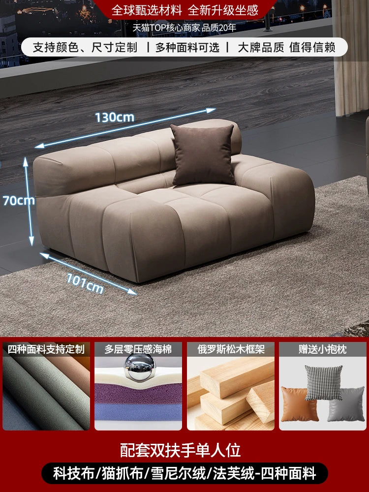 Curved Designer Living Room Sofas Mid Century Floor Recliner Corner Living Room Sofas Hallway Office Muebles Office Furniture