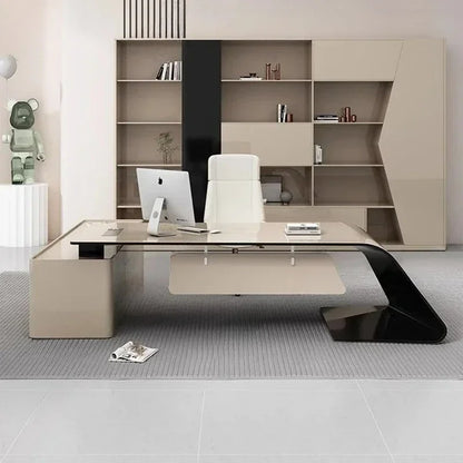 Luxury European Office Desk Wooden Study Computer Gaming Standing Office Desk Bedroom Conference Design Ufficio Home Furniture