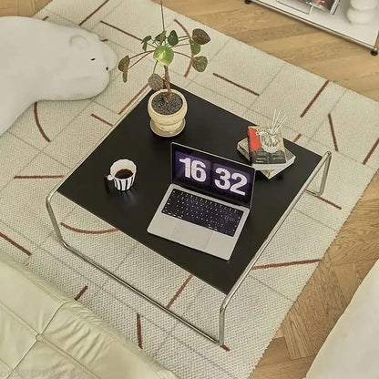 Bauhaus Stainless Steel Medieval Personality Black and White Rectangular Side Several Combination Home Living Room Coffee Table