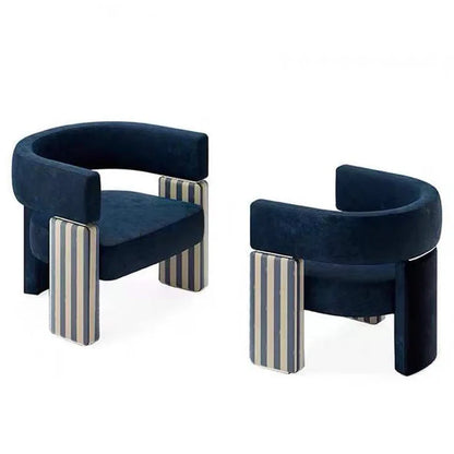 Modern simple fabric negotiation leisure sofa chair designer single  Internet celebrity  Nordic metal leisure chair